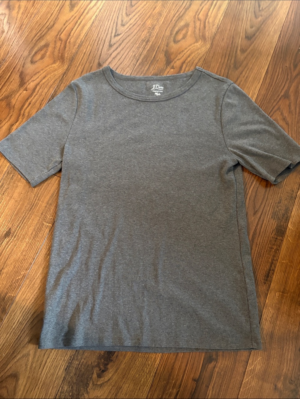J. Crew Women’s Charcoal Short-Sleeve Crewneck Tee